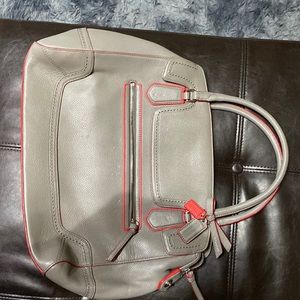 Grey coach purse